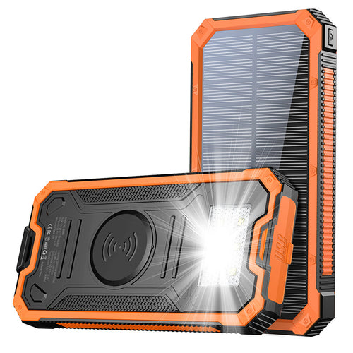 Solario® - Portable Solar Power Bank with Wireless Charging
