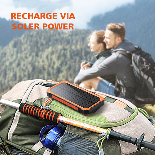 Solario® - Portable Solar Power Bank with Wireless Charging