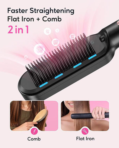 Wavytalk® Negative Ion Hair Straightening Brush