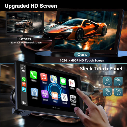 TechLink® - Portable Wireless CarPlay Screen