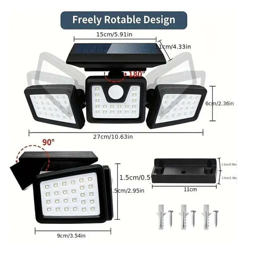 SolarGlare® - Motion Sensor Solar Outdoor Light