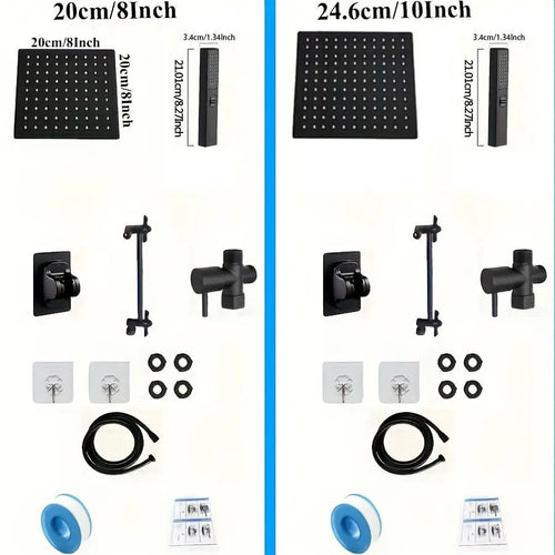 HydroMax® - High-Pressure Adjustable Shower Set