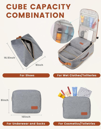 WanderWell® - Women's Travel Backpack Set