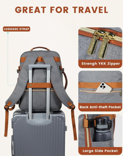 WanderWell® - Women's Travel Backpack Set