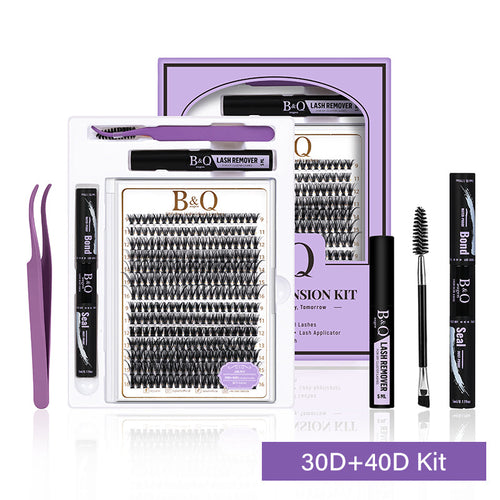 B&Q 30D+40D Individual Lash Cluster DIY Lash Extension Kit