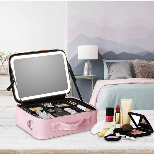 GlowBag® - Portable Makeup Organizer with LED Light