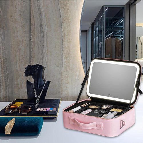 GlowBag® - Portable Makeup Organizer with LED Light