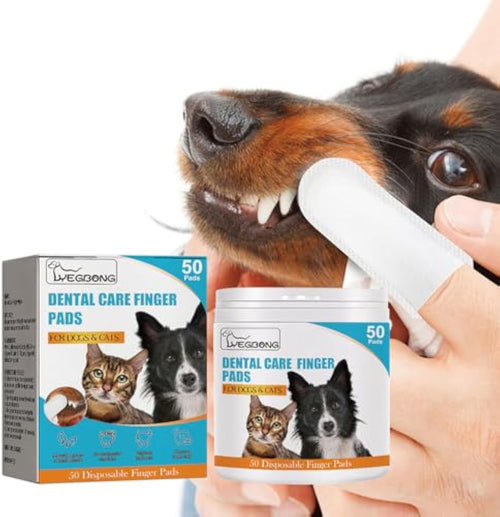 HappyTeeth® - 50pcs Pet Dental Finger Wipes